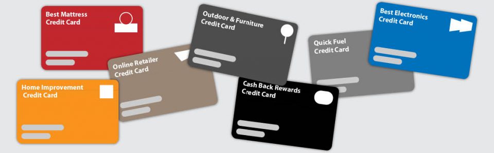 credit card pile laying on table illustration