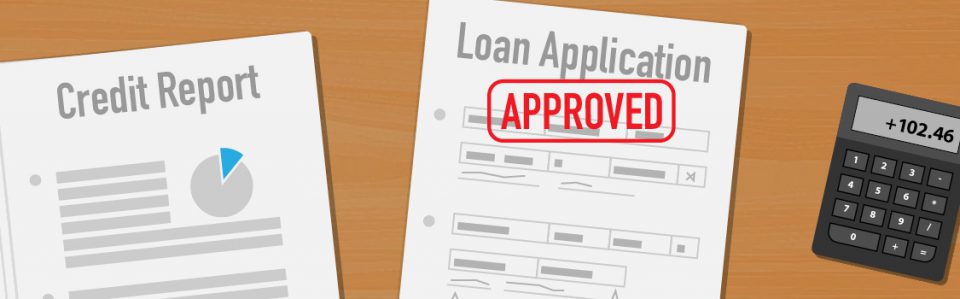 Loan application approved illustration