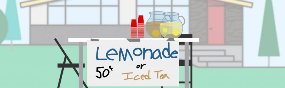 illustration of lemonade stand