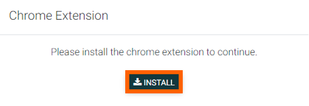 How to Use Video Banking | Alltru Credit Union | St. Louis, MO 'Chrome Extension, please install the chrome extension to continue' with orange box highlighting Install button