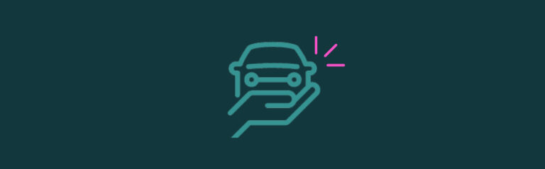 Car needs vs wants icon of a car in a hand