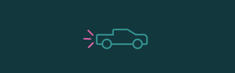 An icon of a truck driving