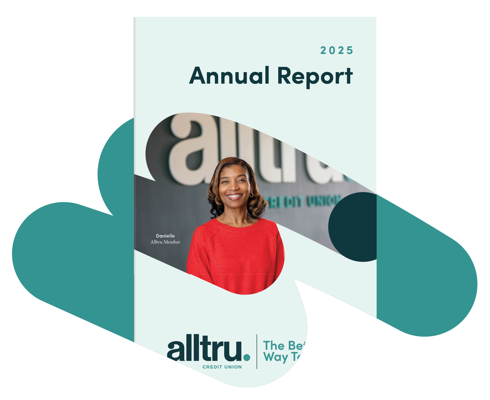 The 2025 Annual report in a swoosh shape